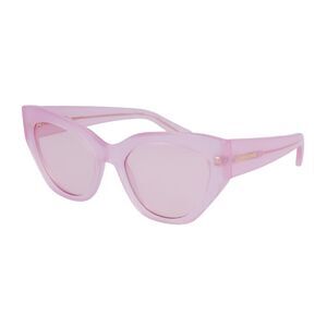 Salvatore Ferragamo Sunglasses Cat Eye Full Rim, Opaline Pink Frame and Pink